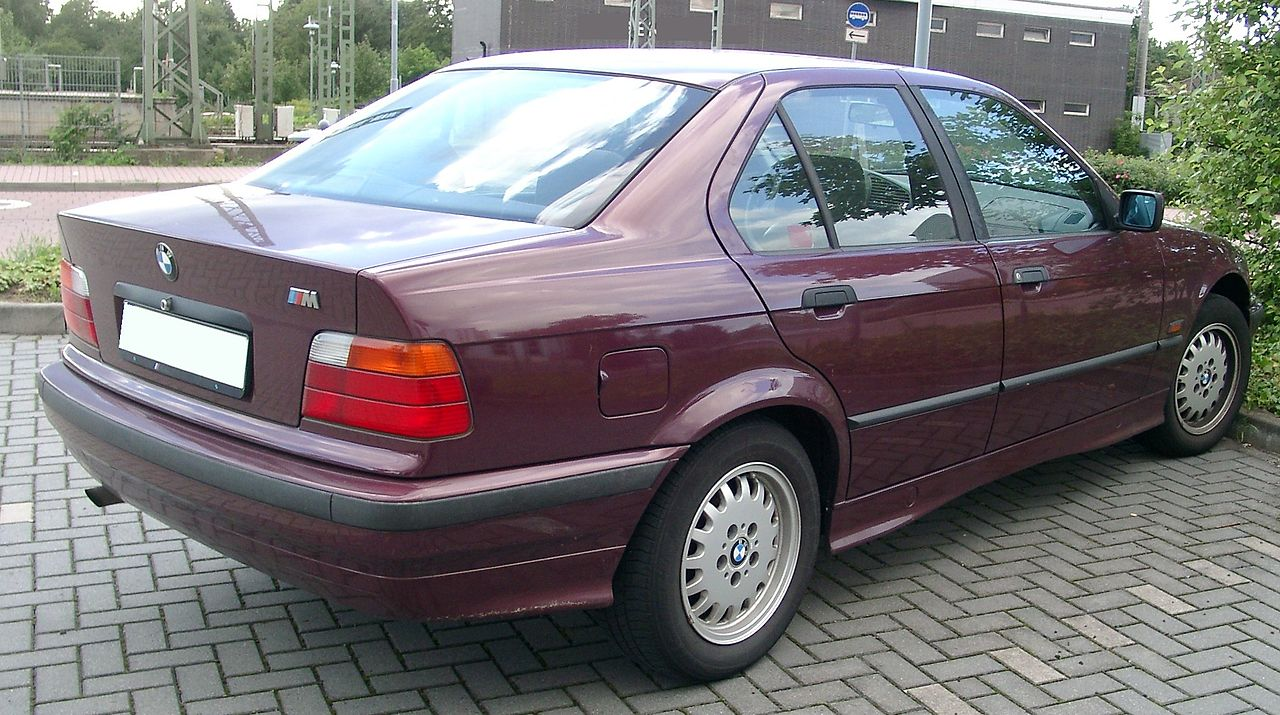 BMW E36 Rear View